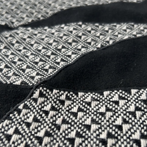 Wool Textured Houndstooth Debbie Shuchat Knee Length A-Line Skirt Womens S 2 4 - Picture 9 of 12